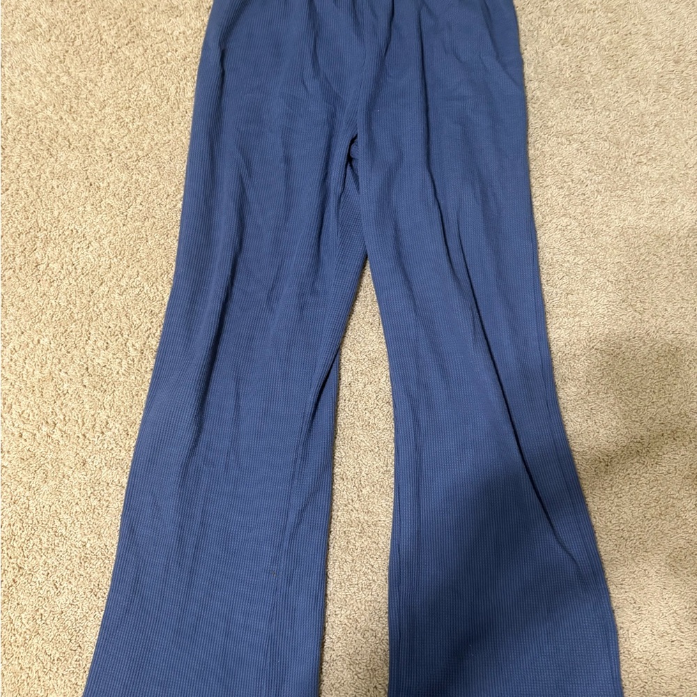 Parke waffle boxer pants - M in sapphire